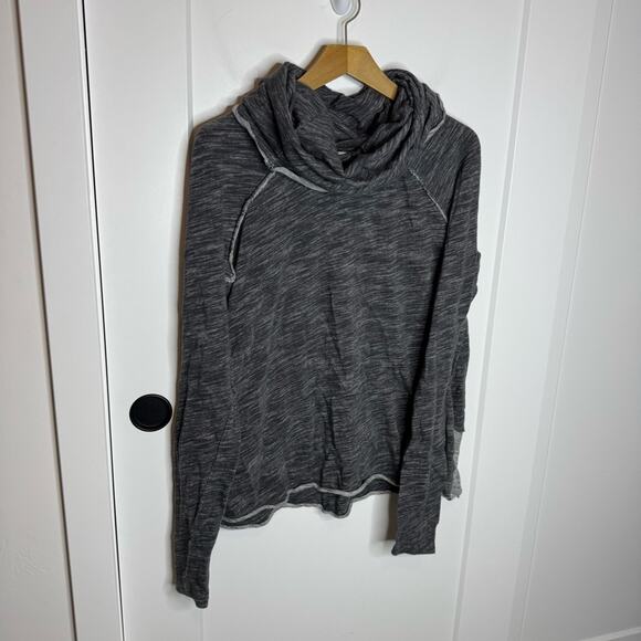 Free People Beach Two Body Corps Deux Cowl Neck Top Oversized Sweater - Picture 2 of 6